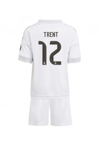 Real Madrid Alexander-Arnold #12 Jalkapallovaatteet Lasten Kotipeliasu 2025-26 Lyhythihainen (+ Lyhyet housut)